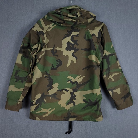 Equa Industries USGI Jacket Men Small Camo Nylon Military Parka Cold Weather 90s - Picture 8 of 12